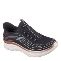 дамски,маратонки,дамски,маратонки,skechers,mesh,bungee,glitter,3d,print,integr,slip,on,trainers,womens,black,rose