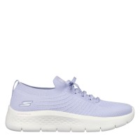 дамски,маратонки,дамски,маратонки,skechers,flat,knit,fixed,lace,slip,on,trainers,womens,lavender
