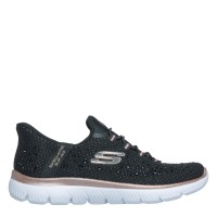дамски,маратонки,skechers,slip,ins,summits,diamond,dream,black,rose,gold