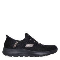 дамски,маратонки,skechers,slip,ins,summits,diamond,dream,black,rose,gold