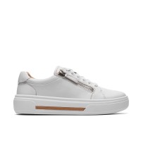 дамски,маратонки,clarks,women,s,low,top,trainers,white,leather