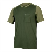 фланелка,мъжки,тениски,облекло,за,колоездене,endura,gv500,foyle,jersey,olive,green