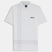 блуза,с,яка,мъжки,тениски,boss,active,quick,dry,polo,shirt,with,check,artwork,white