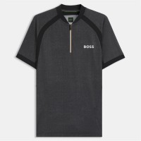 блуза,с,яка,облекла,на,разпродажба,мъжки,тениски,boss,pl,toc,matchball,zip,neck,mesh,polo,shirt,black
