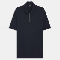 блуза,с,яка,мъжки,тениски,boss,h,paras,57,zip,neck,polo,shirt,dark,blue