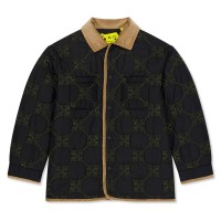 юношеско,яке,детски,облекла,off,white,arrow,padded,nylon,jacket,juniors,black,yellow