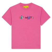 детска,тениска,детски,облекла,off,white,monster,logo,t,shirt,infants,fuchsia,white