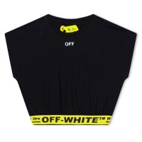 юношеска,тениска,детски,облекла,off,white,cropped,t,shirt,juniors,black,yellow