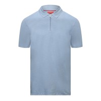 блуза,с,яка,мъжки,тениски,hugo,dekok233,zip,neck,polo,shirt,in,slub,jersey,blue