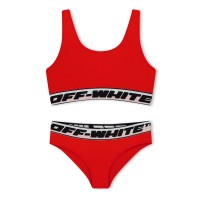 стоки,за,плуване,на,разпродажба,детски,облекла,off,white,logo,bikini,juniors,red,black