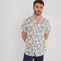 риза,с,къс,ръкав,threadbare,short,sleeve,floral,print,cotton,shirt,baby,blue