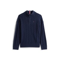 детски,облекла,tommy,hilfiger,tommy,quarter,zip,knit,jn54,night,navy,c1g