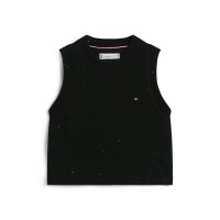 плетена,блуза,tommy,hilfiger,kids,sequin,knitted,top,black,bds