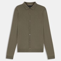 boss,helbert,regular,fit,shirt,in,virgin,wool,brown
