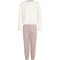 комплект,детски,облекла,tommy,hilfiger,tommy,cuffed,pj,set,jn54,ivory,plaid,0xm