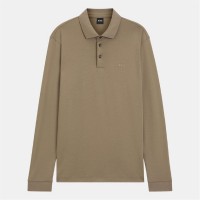 блуза,с,яка,мъжки,тениски,boss,pado,30,long,sleeve,polo,shirt,brown