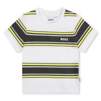 детска,тениска,детски,облекла,boss,striped,t,shirt,infants,white,n05