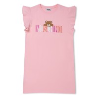 юношеска,рокля,детски,облекла,moschino,logo,dress,juniors,pink,50209