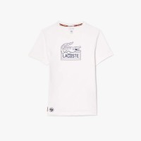 тениска,мъжки,тениски,lacoste,roland,garros,edition,ultra,dry,tennis,t,shirt,white