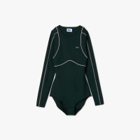 дамски,топове,lacoste,x,eleven,by,venus,long,sleeve,bodysuit,green