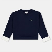 блуза,детски,облекла,lacoste,sweatshirt,jn99,navy,white