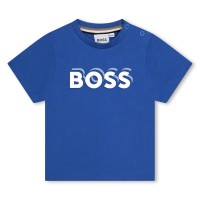 бебешка,тениска,детски,облекла,boss,bold,logo,t,shirt,babies,blue,872
