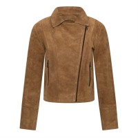 яке,дамски,якета,и,палта,elle,bonnie,suede,biker,jacket,tan
