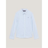 юношеска,риза,с,дълъг,ръкав,детски,облекла,tommy,hilfiger,flex,ithaca,long,sleeve,shirt,junior,blue,white