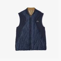 елек,туристическо,облекло,мъжко,туристическо,облекло,мъжки,якета,lacoste,reversible,quilted,sports,vest,multi,colour