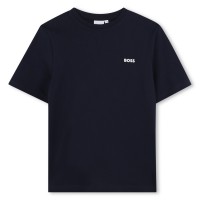 детска,тениска,детски,облекла,boss,boss,small,logo,t,shirt,junior,boys,navy,849