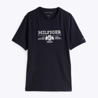 тениска,мъжки,тениски,tommy,hilfiger,crest,logo,embroidery,t,shirt,blue