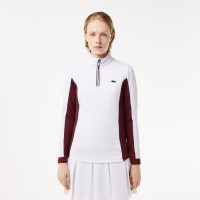 блуза,lacoste,slim,fit,tennis,layering,sweatshirt,white,red