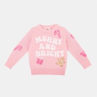 пуловер,коледни,пуловери,бебешки,облекла,детски,3/4,панталони,детски,облекла,star,xmas,jumper,in54,pink