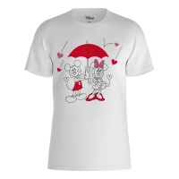 дамски,стоки,с,аним.,герои,character,disney,minnie,and,mickey,umbrella,t,shirt,white