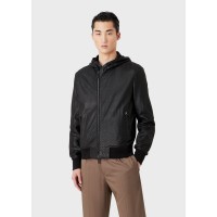 яке,emporio,armani,leather,jacket,black