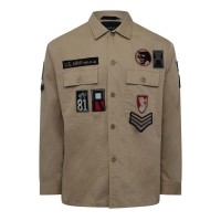 replay,classic,overshirt,beige
