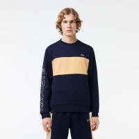 блуза,мъжки,горнища,с,качулка,мъжки,ежедневни,облекла,lacoste,crewneck,colourblock,sweatshirt,navy