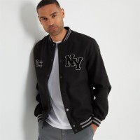 яке,мъжки,якета,мъжки,якета,и,палта,размер+,threadbare,varsity,bomber,jacket,black