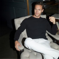 пуловер,облекла,на,разпродажба,мъжки,пуловери,threadbare,mini,cable,textured,knit,crew,neck,jumper,black
