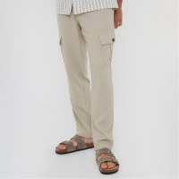 панталони,мъжки,панталони,threadbare,linen,blend,cargo,trousers,stone