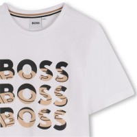 детска,тениска,детски,облекла,boss,multi,logo,t,shirt,infants,white