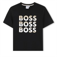 детска,тениска,детски,облекла,boss,multi,logo,t,shirt,infants,black
