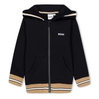 детски,суичър,детски,облекла,boss,boss,logo,zipped,hoodie,infants,black,09b