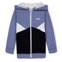 детски,суичър,детски,облекла,boss,colourblock,zip,hoodie,infants,med,grey,049
