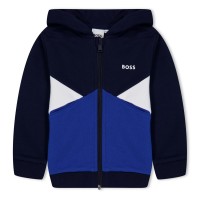 детски,суичър,детски,облекла,boss,colourblock,zip,hoodie,infants,navy,849