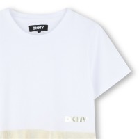 фланелка,детски,облекла,dkny,dkny,gold,jersey,drs,jn53,white,gold