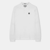 блуза,с,яка,weekend,offender,dice,long,sleeve,polo,shirt,white