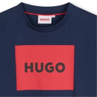 юношеска,тениска,детски,облекла,hugo,square,logo,t,shirt,juniors,navy,blue