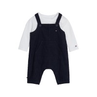 юношески,комплект,tommy,hilfiger,monotype,corduroy,dungaree,set,juniors,desert,sky,dw5