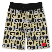 детски,къси,панталони,детски,облекла,hugo,all,over,print,shorts,infants,black